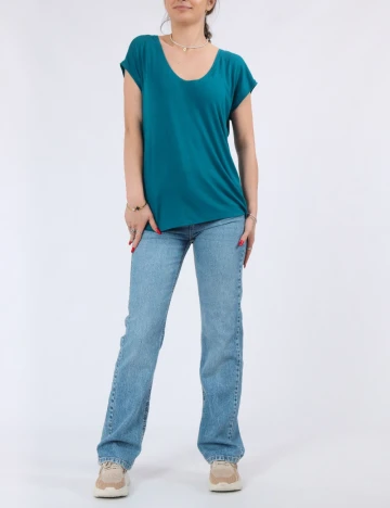 Tricou Pieces, albastru