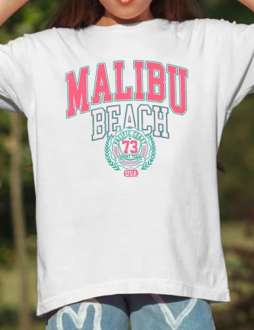 Tricou Pieces, alb Alb
