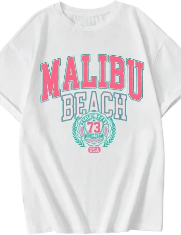 Tricou Pieces, alb Alb