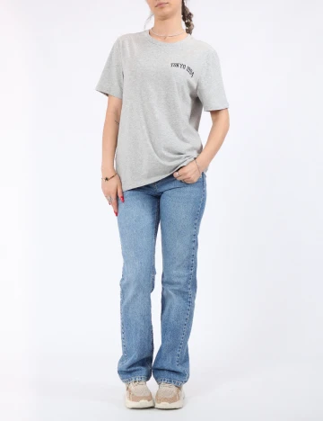 Tricou Pieces, gri