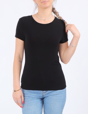 
						Tricou Pieces, negru