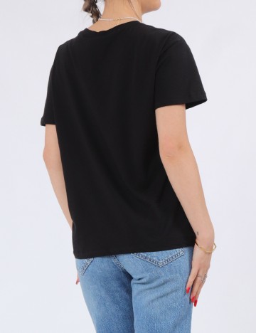 Tricou Pieces, negru