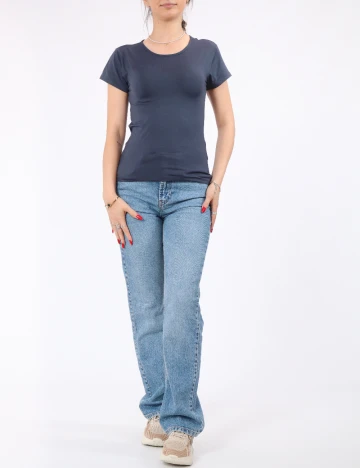 Tricou Pieces, albastru