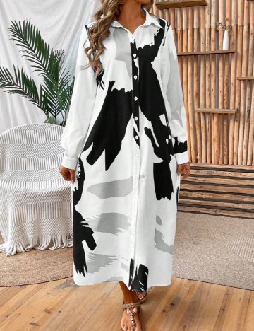 
						Rochie lunga SHEIN, alb