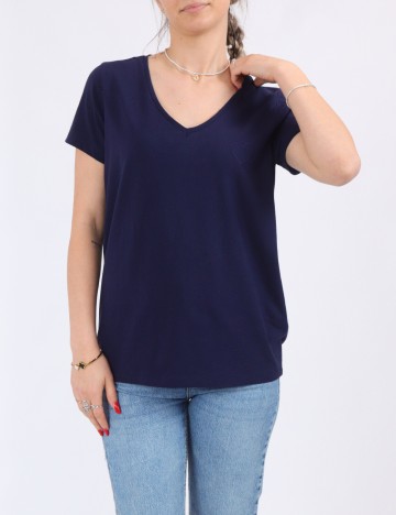
						Tricou Pieces, bleumarin