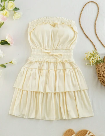 Rochie scurta SHEIN, galben