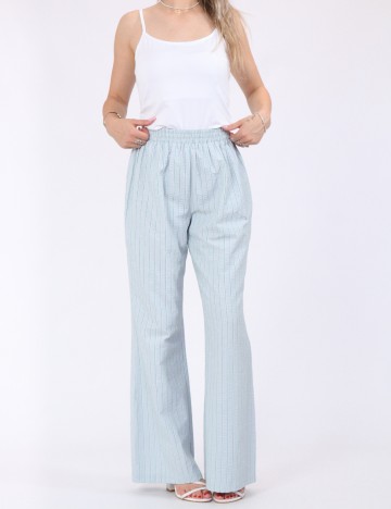 Pantaloni Pieces, albastru