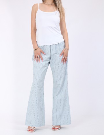Pantaloni Pieces, albastru