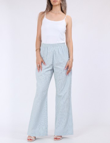 Pantaloni Pieces, albastru