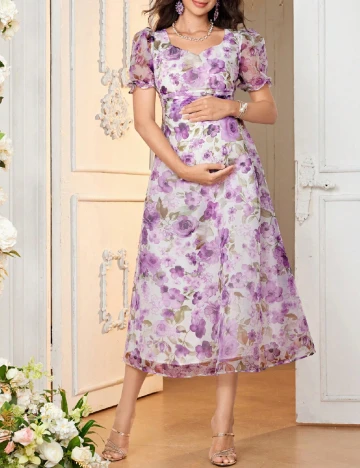 Rochie medie SHEIN Maternity, mov