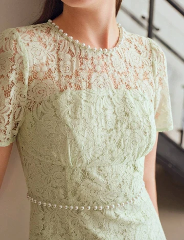Rochie scurta SHEIN, verde