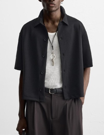 
						Camasa Oversize Zara, negru
