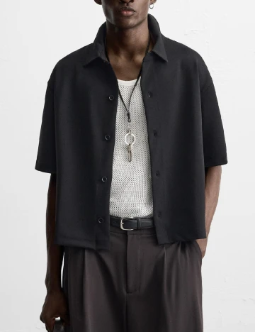 Camasa Oversize Zara, negru