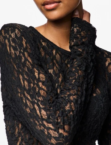 Bluza Pieces, negru Negru