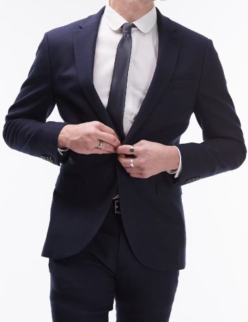 
						Sacou Topman, bleumarin