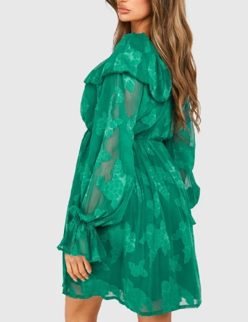 Rochie scurta Boohoo, verde