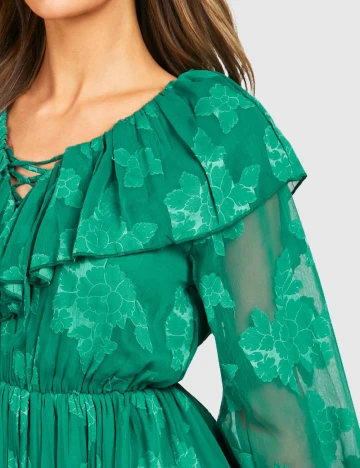 Rochie scurta Boohoo, verde