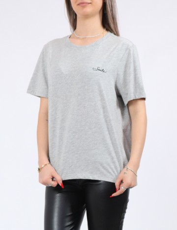 
						Tricou Pieces, gri