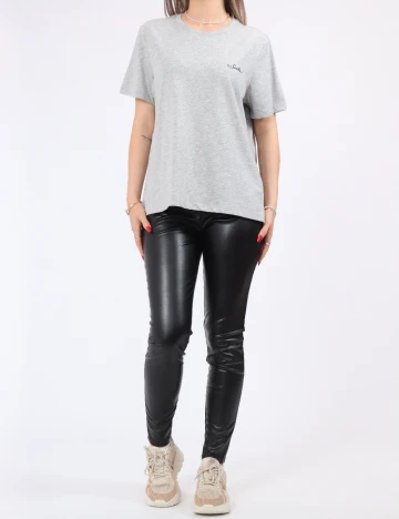 Tricou Pieces, gri