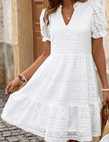 
						Rochie scurta SHEIN, alb