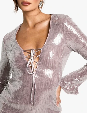 Rochie scurta Boohoo, mov Mov