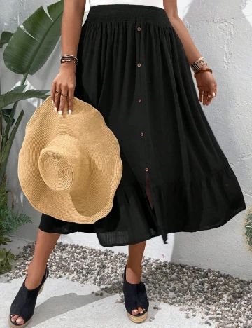 Fusta Emery Rose Curve, negru