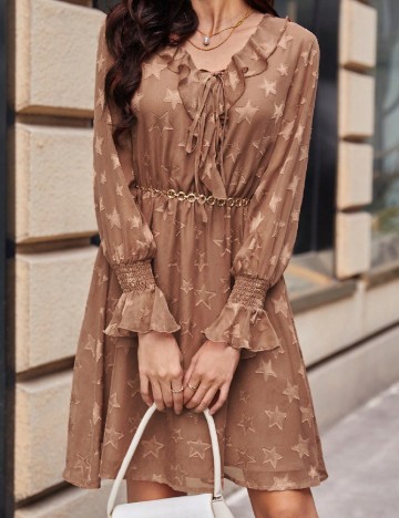Rochie scurta SHEIN, maro