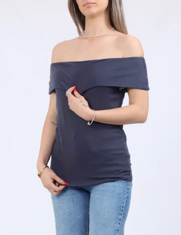 Bluza Pieces, albastru