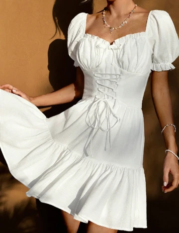 Rochie scurta SHEIN, alb