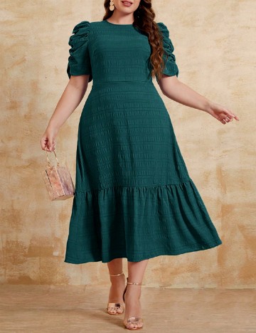 
						Rochie medie SHEIN CURVE, verde