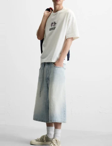Tricou Zara, alb Alb