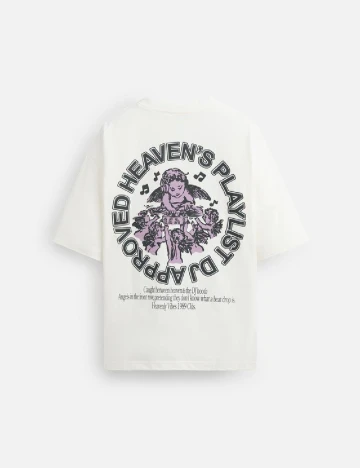 Tricou Zara, alb Alb