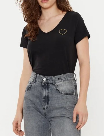 
						Tricou Pieces, negru