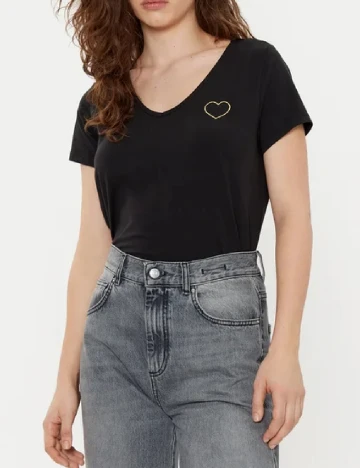Tricou Pieces, negru