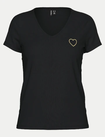 Tricou Pieces, negru