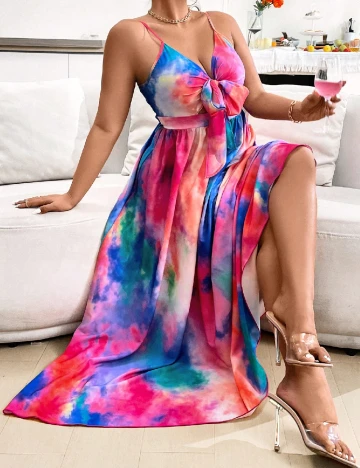 Rochie lunga SHEIN CURVE, mix culori