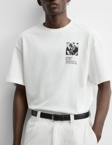 
						Tricou Zara, alb