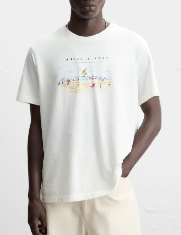 
						Tricou Zara, alb