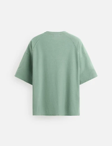 Tricou Oversize Zara, verde Verde