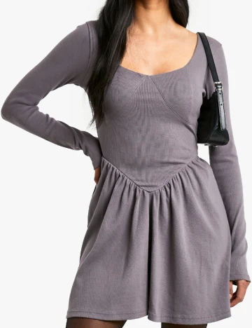 Rochie scurta Boohoo, mov Mov