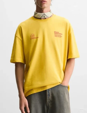 Tricou Zara, mustar Galben