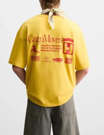 Tricou Zara, mustar Galben