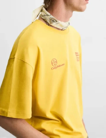 Tricou Zara, mustar Galben