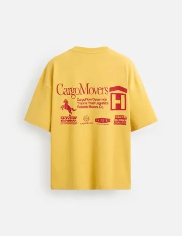 Tricou Zara, mustar Galben