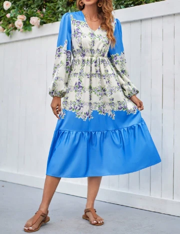 Rochie medie SHEIN, albastru Albastru
