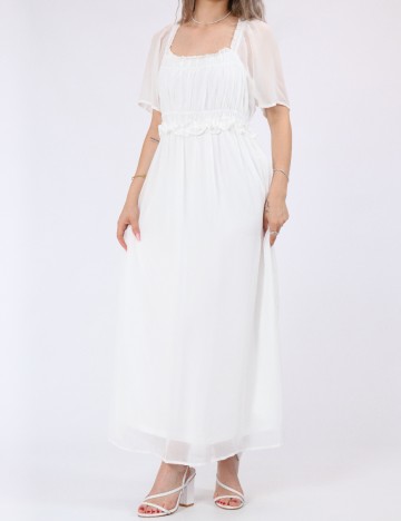 Rochie lunga Vila, alb