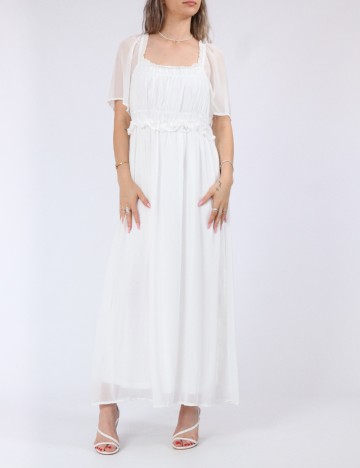 Rochie lunga Vila, alb