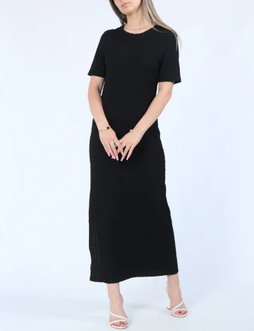 Rochie lunga Pieces, negru Negru