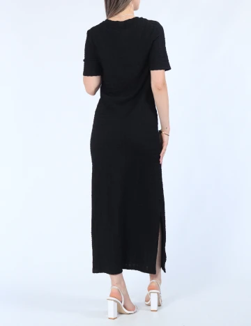 Rochie lunga Pieces, negru Negru