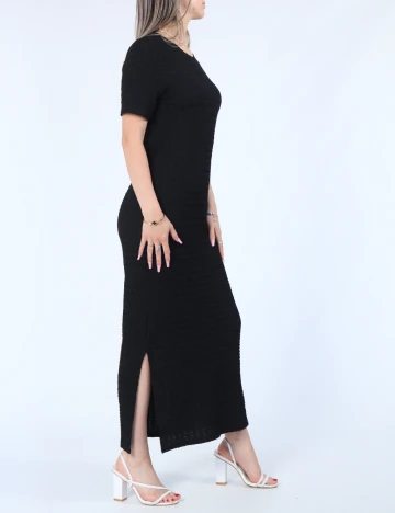 Rochie lunga Pieces, negru Negru